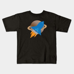 Spaceship vintage retro Kids T-Shirt